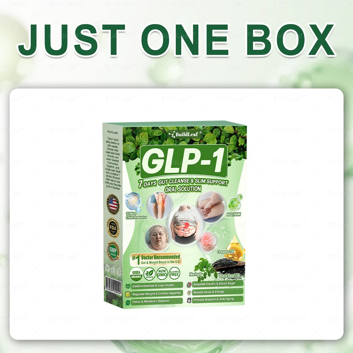 Official Store | BuildLeaf® 🧑‍⚕️ GLP–1 EIGHT IN–ONE Health Solution Oral Liquid (Just one dose a day — visible results in just 7 days) ✅ For obesity, cardiovascular health, diabetes, sleep apnea, joint issues, and more