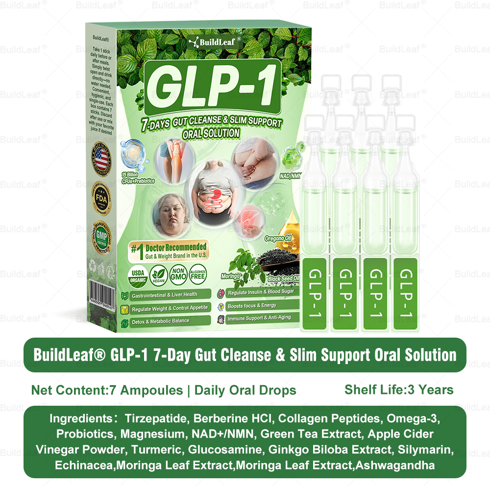 Official Store | BuildLeaf® 🧑‍⚕️ GLP–1 EIGHT IN–ONE Health Solution Oral Liquid (Just one dose a day — visible results in just 7 days) ✅ For obesity, cardiovascular health, diabetes, sleep apnea, joint issues, and more