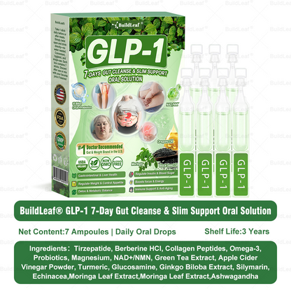 Official Store | BuildLeaf® 🧑‍⚕️ GLP–1 EIGHT IN–ONE Health Solution Oral Liquid (Just one dose a day — visible results in just 7 days) ✅ For obesity, cardiovascular health, diabetes, sleep apnea, joint issues, and more